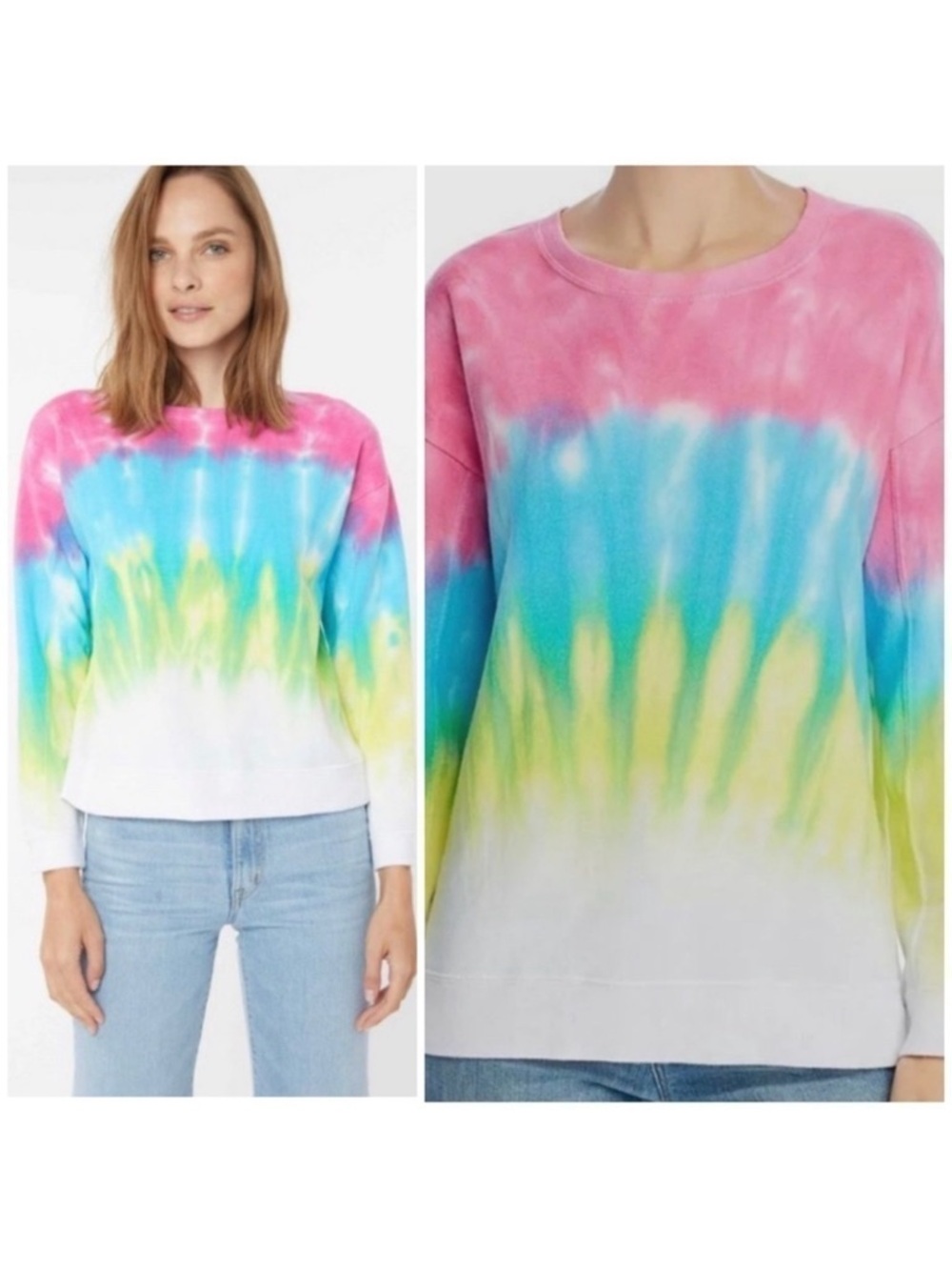 GENERATION Love Elise Sunrise Rainbow Tie Dye Sweatshirt